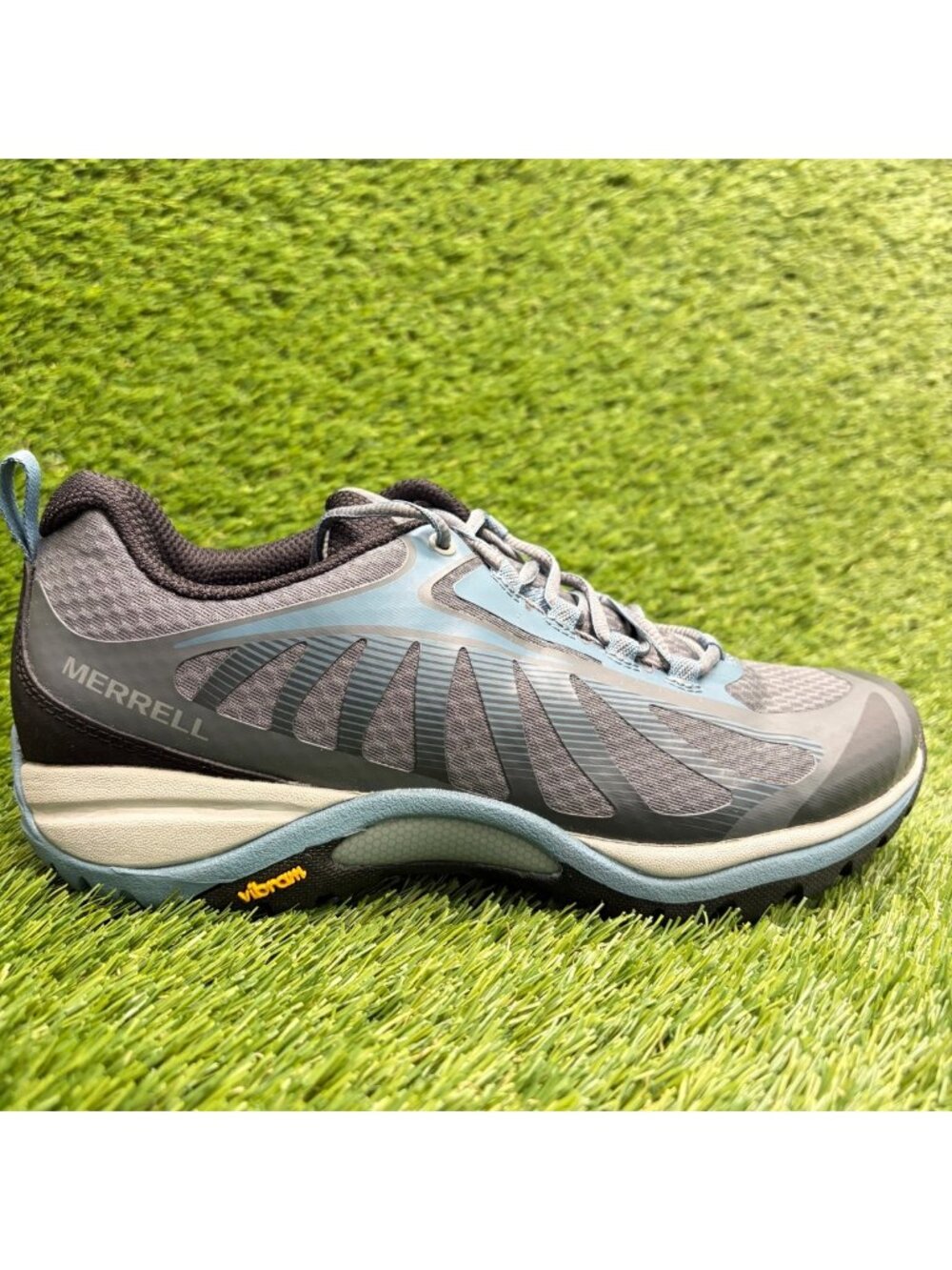 Merrell Siren Edge 3 Womens Size 8D Gray Blue Athletic Hiking Shoes Sneakers